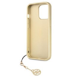 Guess 4G Charms Collection dėklas, skirtas iPhone 13 Pro Max - pilkas