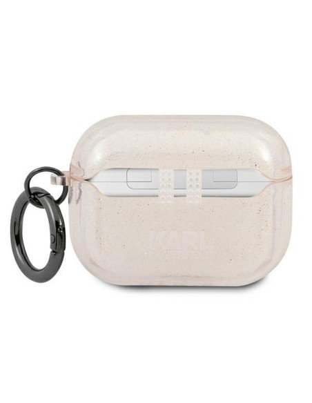 Karl Lagerfeld Glitter Karl& 39 s Head dėklas, skirtas AirPods Pro – auksinis Karl Lagerfeld Glitter Karl& 39 s Head dėklas, skirtas AirPods Pro – auksinis