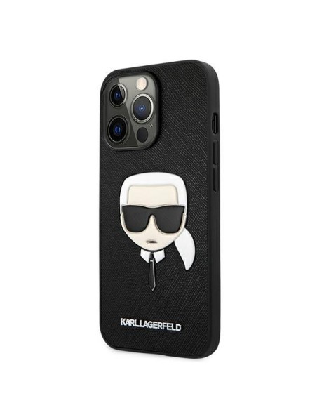 Karl Lagerfeld Saffiano Ikonik Karl& 39 s Head dėklas, skirtas iPhone 13 Pro / iPhone 13 - juodas Karl Lagerfeld Saffiano Ikonik Karl& 39 s Head dėklas, skirtas iPhone 13 Pro / iPhone 13 - juodas
