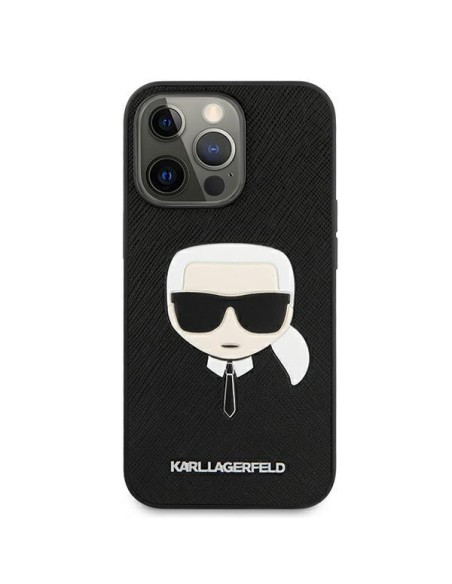 Karl Lagerfeld Saffiano Ikonik Karl& 39 s Head dėklas, skirtas iPhone 13 Pro / iPhone 13 - juodas Karl Lagerfeld Saffiano Ikonik Karl& 39 s Head dėklas, skirtas iPhone 13 Pro / iPhone 13 - juodas