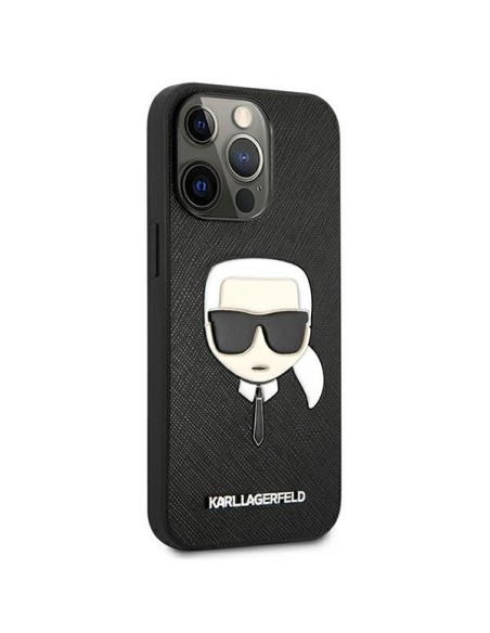 Karl Lagerfeld Saffiano Ikonik Karl& 39 s Head dėklas, skirtas iPhone 13 Pro / iPhone 13 - juodas Karl Lagerfeld Saffiano Ikonik Karl& 39 s Head dėklas, skirtas iPhone 13 Pro / iPhone 13 - juodas
