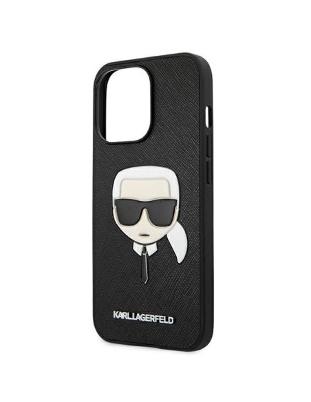 Karl Lagerfeld Saffiano Ikonik Karl& 39 s Head dėklas, skirtas iPhone 13 Pro / iPhone 13 - juodas Karl Lagerfeld Saffiano Ikonik Karl& 39 s Head dėklas, skirtas iPhone 13 Pro / iPhone 13 - juodas