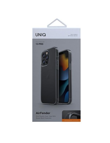 UNIQ Air Fender dėklas iPhone 13 Pro / iPhone 13 - pilkas