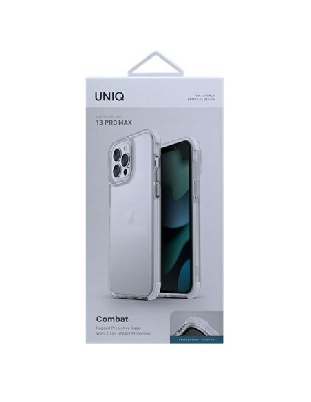 Uniq Combat dėklas, skirtas iPhone 13 Pro Max - baltas Uniq Combat dėklas, skirtas iPhone 13 Pro Max - baltas