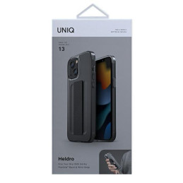 Uniq Heldro dėklas iPhone 13 - pilkas