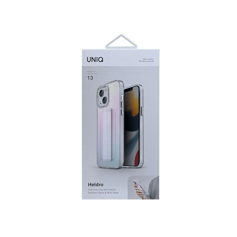 Uniq Heldro dėklas iPhone 13 - vaivorykštis