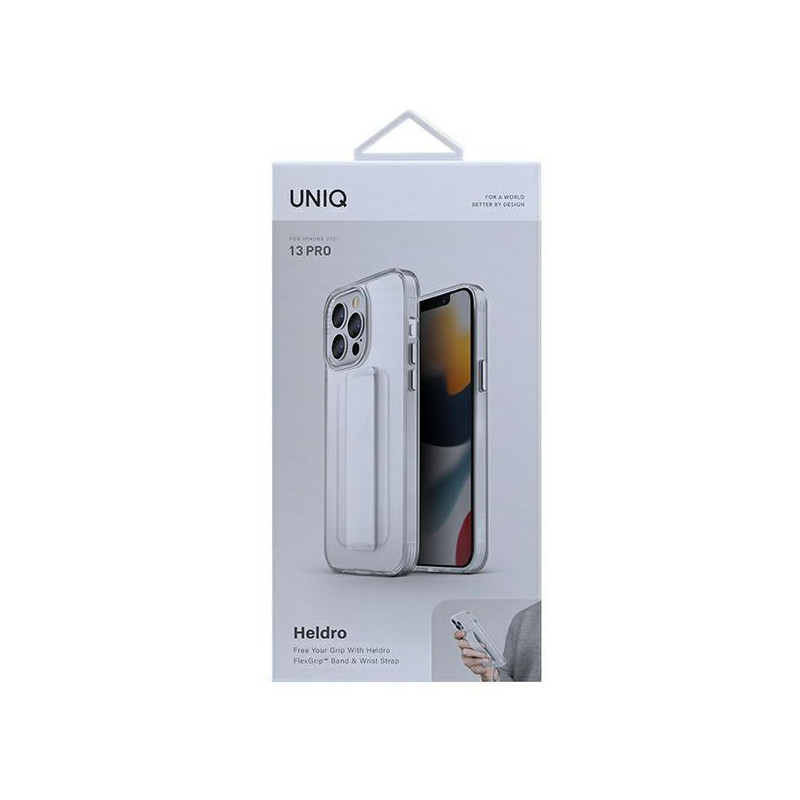 Uniq Heldro dėklas, skirtas iPhone 13 Pro / iPhone 13 - skaidrus