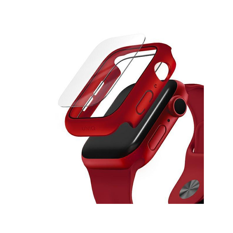UNIQ Nautic dėklas Apple Watch 4/ 5/ 6/ SE 40mm - raudonas