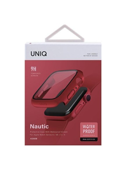 UNIQ Nautic dėklas Apple Watch 4/ 5/ 6/ SE 40mm - raudonas UNIQ Nautic dėklas Apple Watch 4/ 5/ 6/ SE 40mm - raudonas
