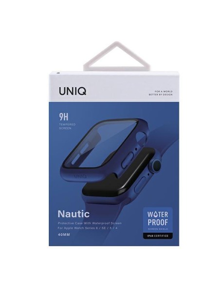 UNIQ Nautic dėklas Apple Watch 4/ 5/ 6/ SE 40mm - mėlynas UNIQ Nautic dėklas Apple Watch 4/ 5/ 6/ SE 40mm - mėlynas