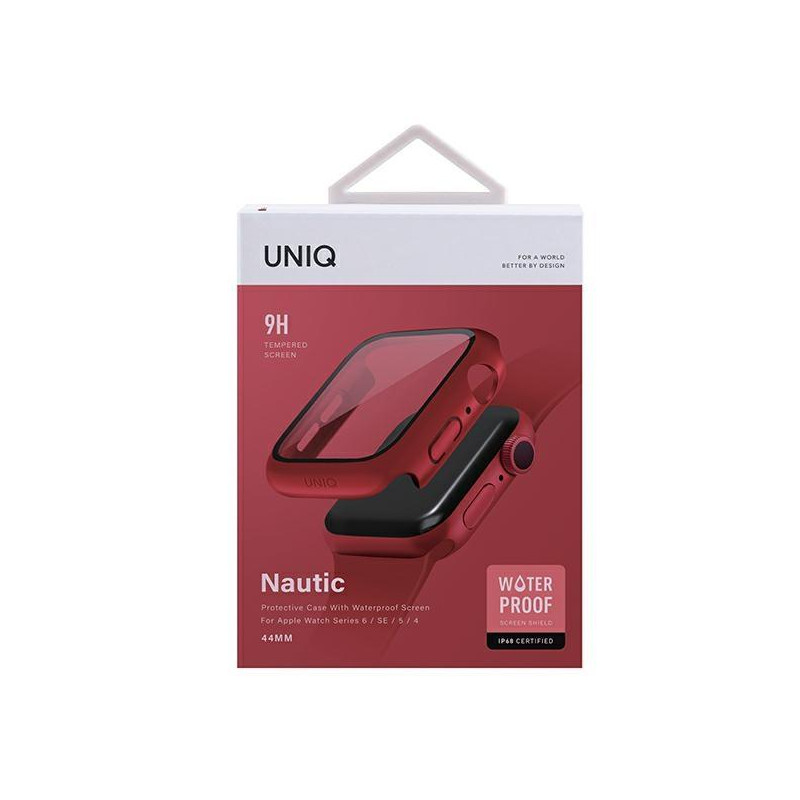UNIQ Nautic dėklas Apple Watch 4/ 5/ 6/ SE 44mm - raudonas