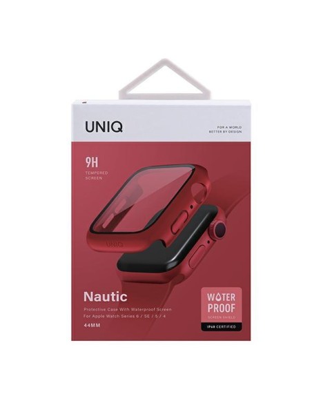 UNIQ Nautic dėklas Apple Watch 4/ 5/ 6/ SE 44mm - raudonas UNIQ Nautic dėklas Apple Watch 4/ 5/ 6/ SE 44mm - raudonas