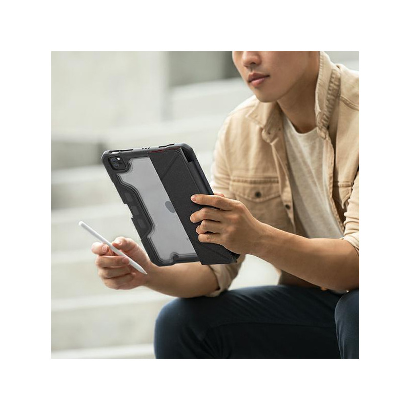 UNIQ Trexa dėklas, skirtas iPad 10.2& 39 & 39 2021/ 2020/ 2019 – juodas