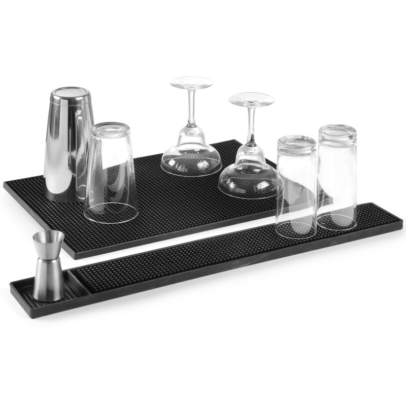 Stačiakampis guminis kilimėlis akiniams 300x150x(H)10mm Hendi 597989