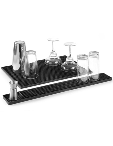 Stačiakampis guminis kilimėlis akiniams 300x150x(H)10mm Hendi 597989