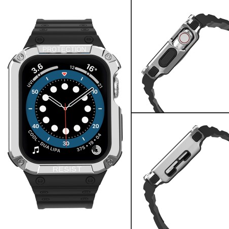Apsaugokite dirželio juostą su dėklu, skirtu Apple Watch 7 / 6 / 5 / 4 / 3 / 2 / SE (41 / 40 / 38 mm) dėklas, šarvuotas ... Apsaugokite dirželio juostą su dėklu, skirtu Apple Watch 7 / 6 / 5 / 4 / 3 / 2 / SE (41 / 40 / 38 mm) dėklas, šarvuotas ...