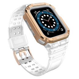 Apsaugokite dirželio juostą su dėklu Apple Watch 7/ 6/ 5/ 4/ 3/ 2/ SE (45/ 44/ 42mm) Šarvuotas laikrodžio dangtelis, ska...