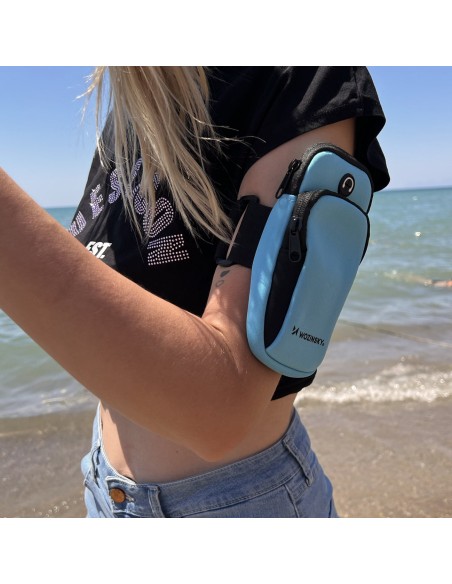 Juoda apyrankė bėgimo telefonui