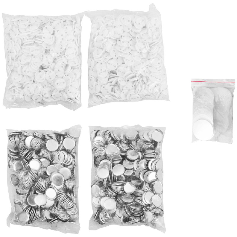 Mygtukų smeigtukų komplektas 1000 vnt. 37 mm raudonos spalvos