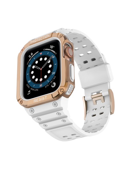 Apsaugokite dirželį su dėklu Apple Watch 7/ 6/ 5/ 4/ 3/ 2/ SE (41/ 40/ 38mm) dėklas Šarvuotas laikrodžio dangtelis balta... Apsaugokite dirželį su dėklu Apple Watch 7/ 6/ 5/ 4/ 3/ 2/ SE (41/ 40/ 38mm) dėklas Šarvuotas laikrodžio dangtelis balta...