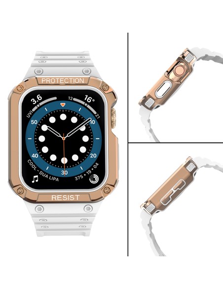 Apsaugokite dirželį su dėklu Apple Watch 7/ 6/ 5/ 4/ 3/ 2/ SE (41/ 40/ 38mm) dėklas Šarvuotas laikrodžio dangtelis balta... Apsaugokite dirželį su dėklu Apple Watch 7/ 6/ 5/ 4/ 3/ 2/ SE (41/ 40/ 38mm) dėklas Šarvuotas laikrodžio dangtelis balta...