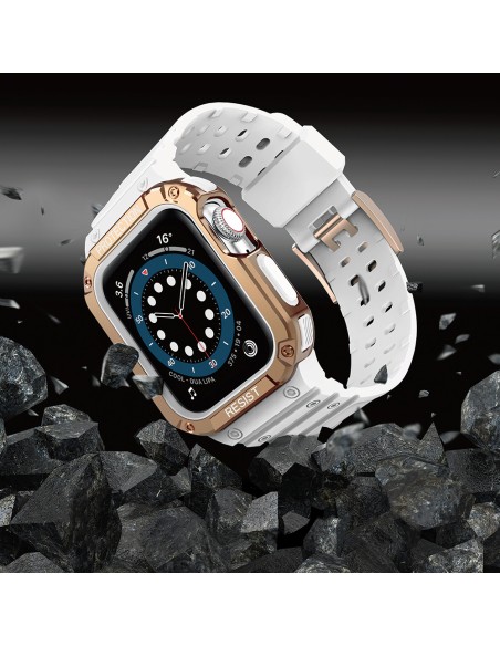 Apsaugokite dirželį su dėklu Apple Watch 7/ 6/ 5/ 4/ 3/ 2/ SE (41/ 40/ 38mm) dėklas Šarvuotas laikrodžio dangtelis balta... Apsaugokite dirželį su dėklu Apple Watch 7/ 6/ 5/ 4/ 3/ 2/ SE (41/ 40/ 38mm) dėklas Šarvuotas laikrodžio dangtelis balta...
