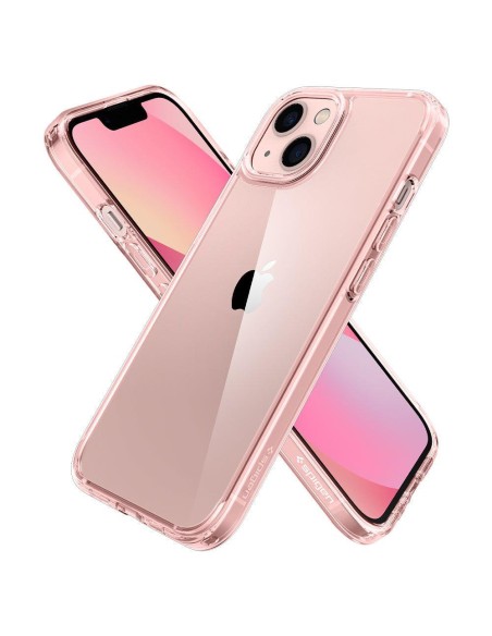 Spigen Ultra Hybrid dėklas iPhone 13 - rožinis ir skaidrus Spigen Ultra Hybrid dėklas iPhone 13 - rožinis ir skaidrus