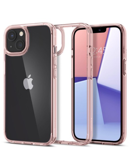 Spigen Ultra Hybrid dėklas iPhone 13 - rožinis ir skaidrus Spigen Ultra Hybrid dėklas iPhone 13 - rožinis ir skaidrus