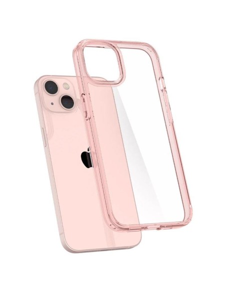 Spigen Ultra Hybrid dėklas iPhone 13 - rožinis ir skaidrus Spigen Ultra Hybrid dėklas iPhone 13 - rožinis ir skaidrus