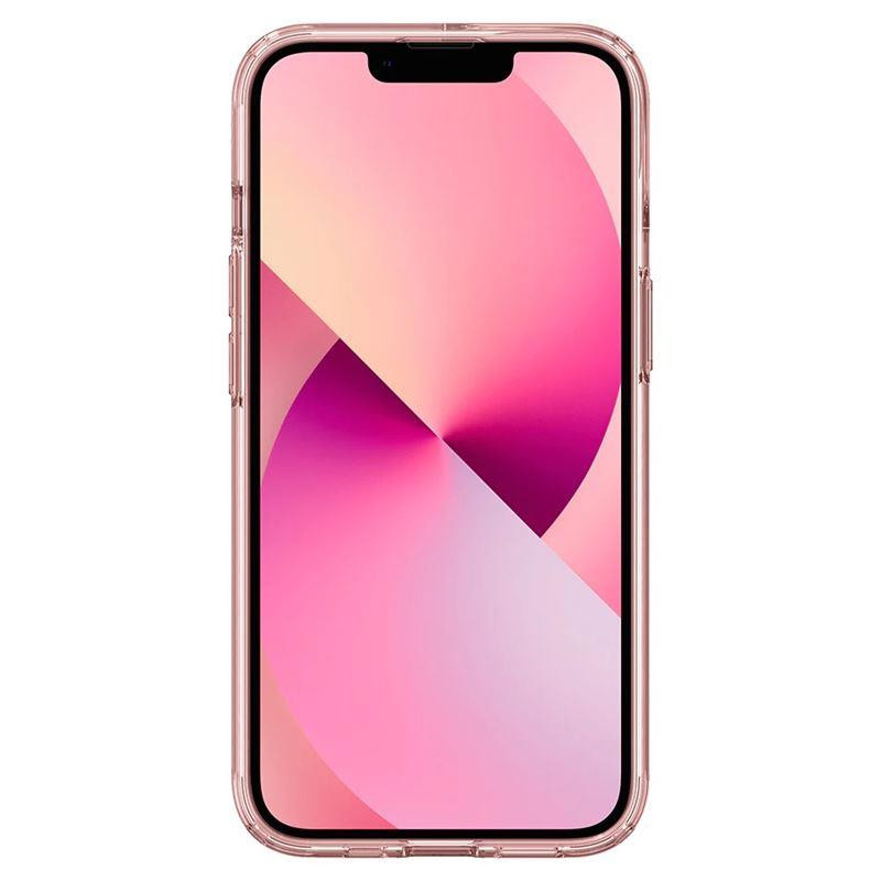 Spigen Ultra Hybrid dėklas iPhone 13 - rožinis ir skaidrus
