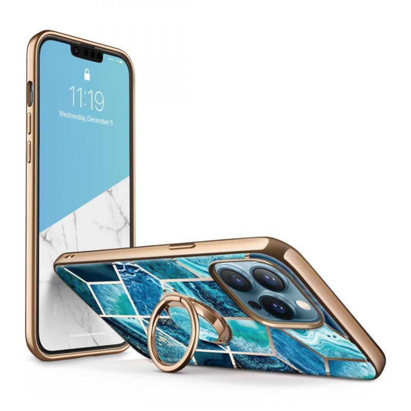 IBLSN Cosmo Snap Supcase dėklas, skirtas iPhone 13 Pro - mėlynas