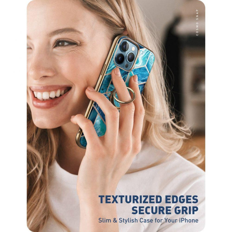 IBLSN Cosmo Snap Supcase dėklas, skirtas iPhone 13 Pro - mėlynas