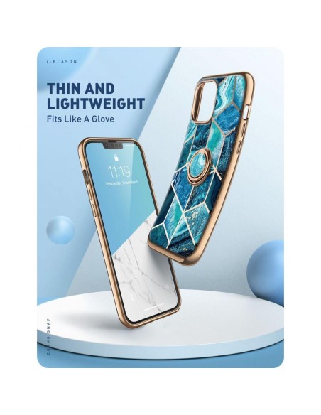 IBLSN Cosmo Snap Supcase dėklas, skirtas iPhone 13 Pro - mėlynas IBLSN Cosmo Snap Supcase dėklas, skirtas iPhone 13 Pro - mėlynas