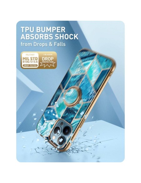 IBLSN Cosmo Snap Supcase dėklas, skirtas iPhone 13 Pro - mėlynas IBLSN Cosmo Snap Supcase dėklas, skirtas iPhone 13 Pro - mėlynas