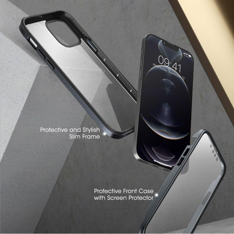 Supcase UB Edge Pro dėklas, skirtas iPhone 13 Pro - juodas