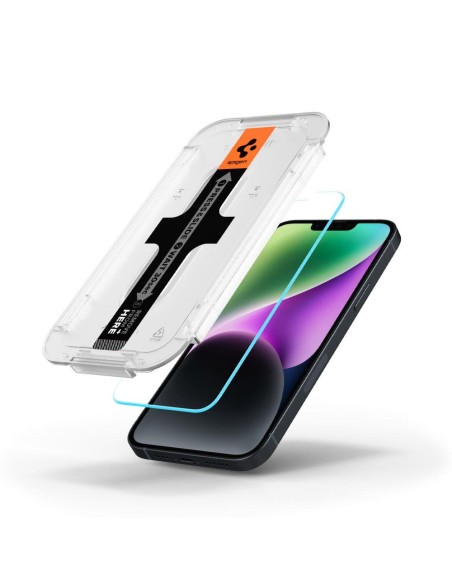 Spigen Glas.tR EZ Fit grūdintas stiklas, skirtas iPhone 13/ 13 Pro/ 14