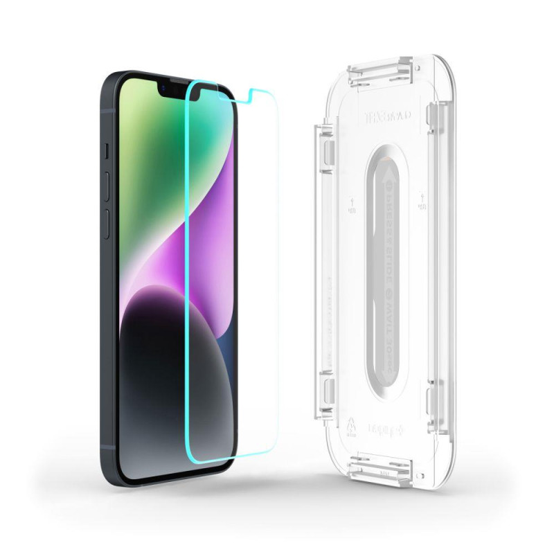 Spigen Glas.tR EZ Fit grūdintas stiklas, skirtas iPhone 13/ 13 Pro/ 14