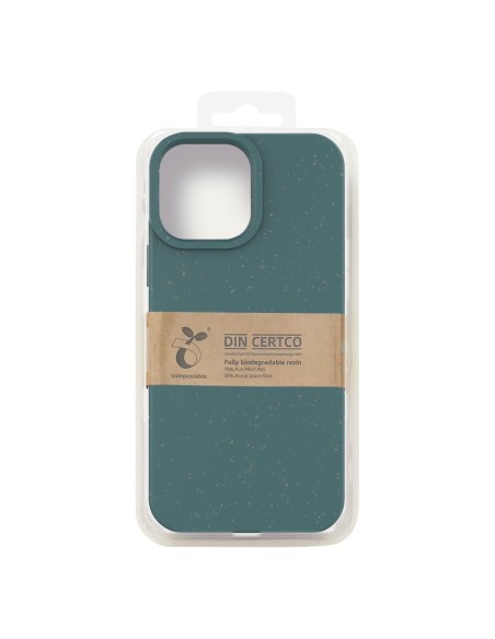 Eco Case dėklas iPhone 11 Pro Max silikoniniu dangteliu telefono dėklas žalias