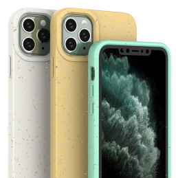 Eco Case dėklas iPhone 11 Pro Max silikoniniu dangteliu telefono dėklu violetinis