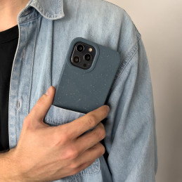 Eco Case dėklas iPhone 11 Pro Max silikoniniu dangteliu telefono dėklu violetinis