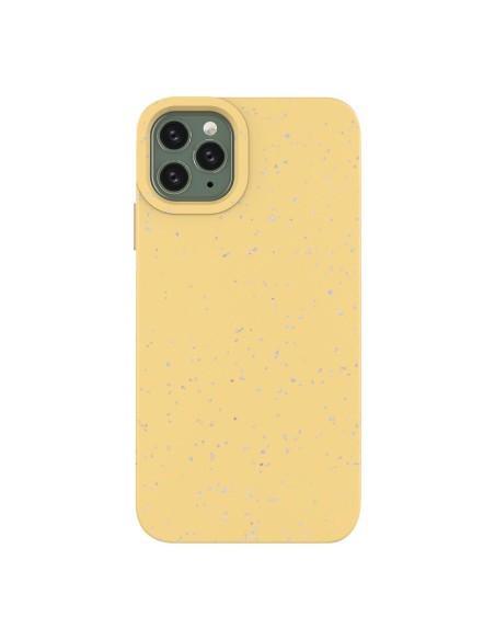 Eco Case dėklas skirtas iPhone 11 Pro Max, silikoninis dangtelis, geltonas telefono dėklas