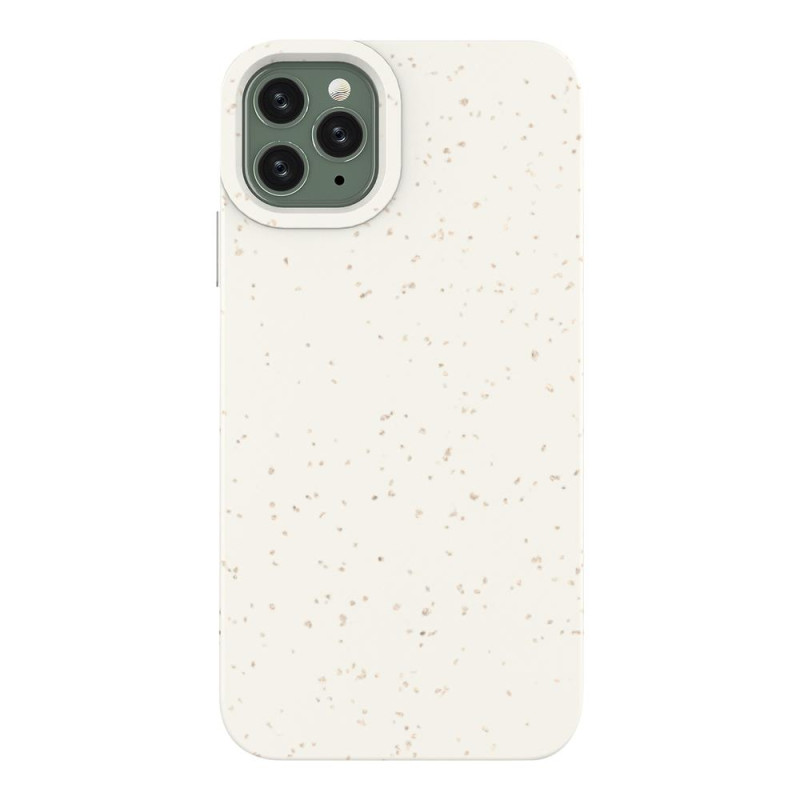 Eco Case dėklas iPhone 11 Pro Max silikoniniu dangteliu telefono dėklas baltas