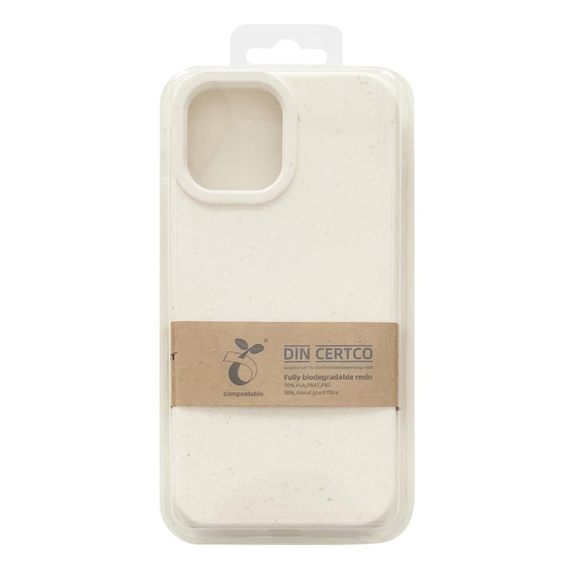 Eco Case dėklas iPhone 11 Pro Max silikoniniu dangteliu telefono dėklas baltas