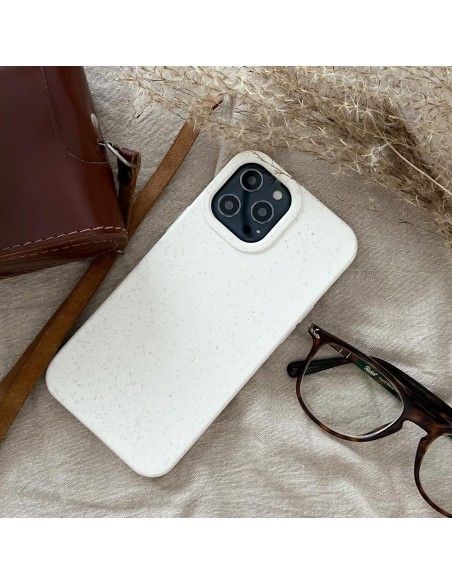 Eco Case dėklas iPhone 12, silikoninis dangtelis, geltonas telefono dėklas