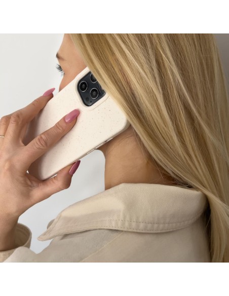 Eco Case dėklas iPhone 12, silikoninis dangtelis, geltonas telefono dėklas