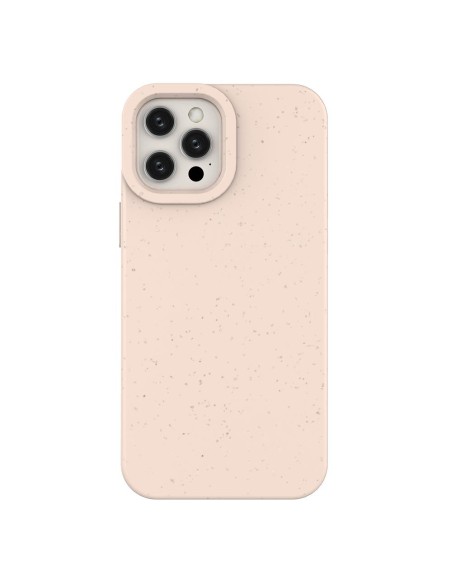 Eco Case dėklas iPhone 12 Pro Max silikoniniu dangteliu telefono dėklu rožinis