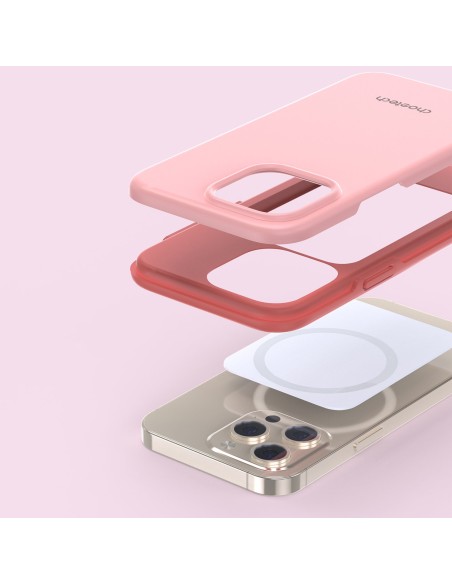 Dėklas iPhone 13 Pro MFM Anti-drop dėklas, rožinis