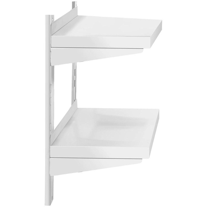 Dviguba reguliuojama sieninė gastronominė lentyna STEEL 60 x 30 cm