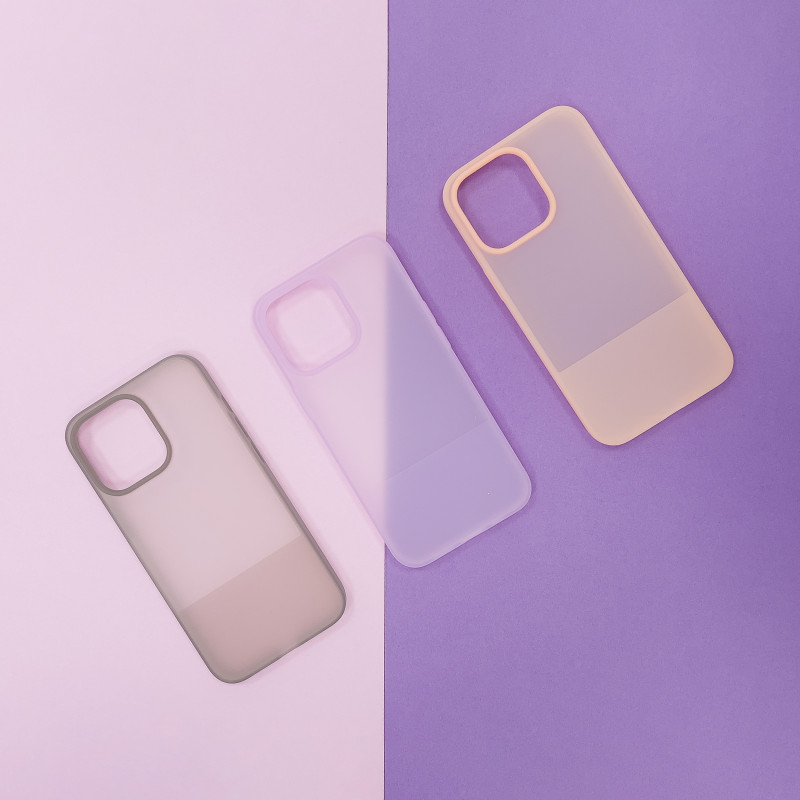 Kingxbar Plain Series dėklo dangtelis iPhone 13 Pro Max silikoninis dangtelis violetinis
