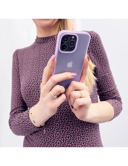 Kingxbar Plain Series dėklo dangtelis iPhone 13 Pro Max silikoninis dangtelis violetinis Kingxbar Plain Series dėklo dangtelis iPhone 13 Pro Max silikoninis dangtelis violetinis